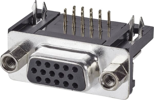 D-SUB glava sa zenskim kontaktima, vel pinovi: konektor za lemljenje 15 Tru Components TC-A-HDF 15 A-KG/T-203