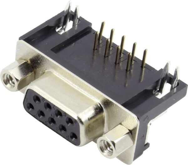 D-SUB glava sa zenskim kontaktima 90 stepeni. pinova: 37 za stampanu plocu Tru Components
