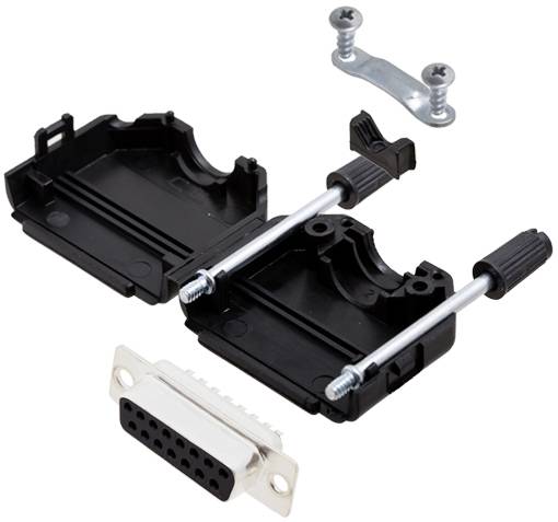 Tru Components TCDPPK15BKDMSK 7708824 D-Sub uticnica - set 180 broj pinova: 15 vrh za lemljenje