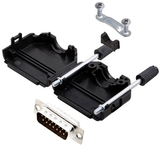 Tru Components TCDPPK15BKDMPK 7709124 set D-Sub pin traka 180 broj pinova: 15 vrha za lemljenje