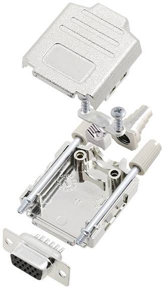 Tru Components TCDPPK09MHDS15K 7709148 D-Sub uticnica - set 180 broj pinova: 15 vrh za lemljenje
