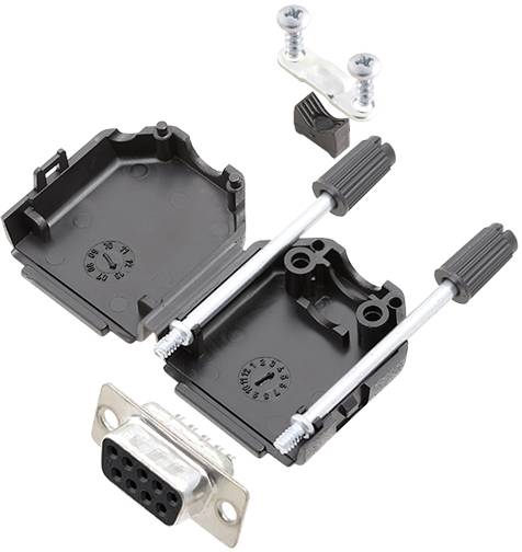 Tru Components TCDPPK09BKDMSK 7709028K D-Sub uticnica - set 180 broj pinova: 9 vrh za lemljenje