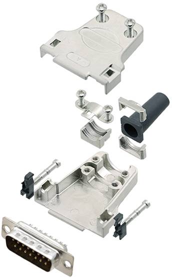 Tru Components TCDTZF15DBPK 7709800 set D-Sub pin trake 180 broj pinova: 15 vrh za lemljenje