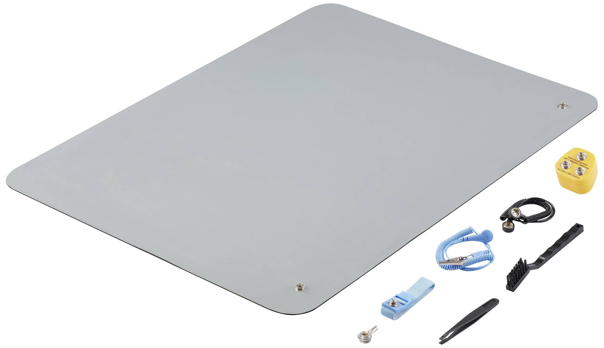 Tru Components TC-12494244 ESD mat set siva (D * s * V) 650 * 500 * 2 mm 1 set