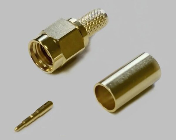 SMA konektor, ravni utikac 50 Ohm Tru Components 100 kom