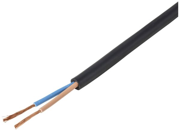 Tru Components TC-11594928 gumirani kabl H07RN-F 2 * 4 mm 2 crni 1m