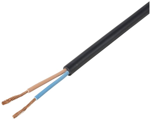 Tru Components TC-11594932 gumirani kabl H07RN-F 2 * 6 mm 2 crni 1m