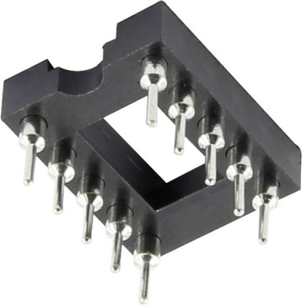 Tru Components 1568705 ic socket Osnovna mreza: 2,54 mm, 7,62 mm Broj iglica: 16