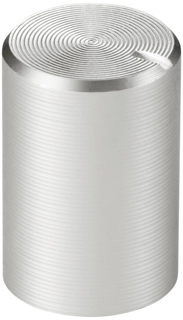 Tru Components TC-11613900 okretno dugme sa oznakom srebro (fi * H) 10 mm * 15 mm aluminijum, plastika