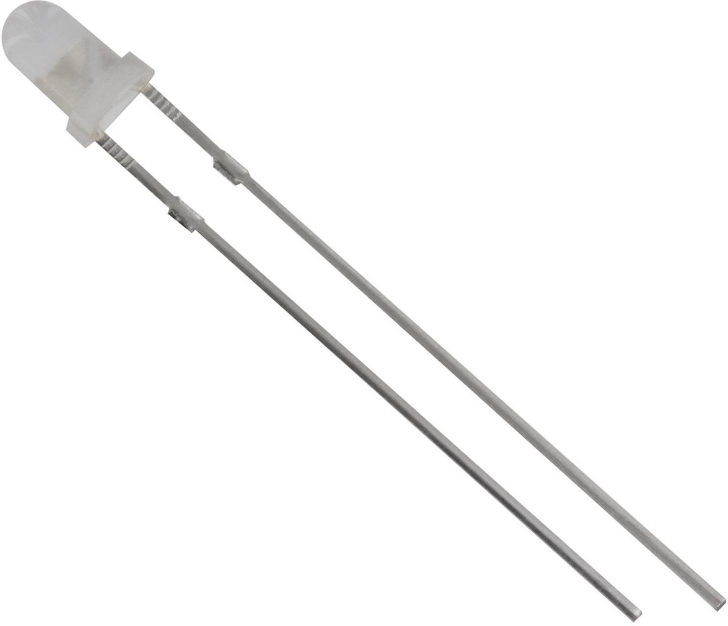Tru Components 1573705 difuzna LED bela okrugla 3 mm 1800 mcd 60 20 mA 3,1 V