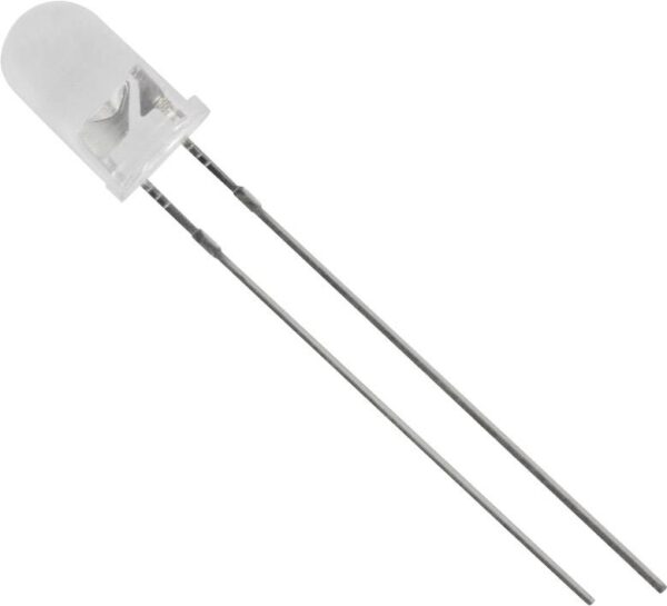Tru Components 1577306 difuzna LED crvena okrugla 5 mm 600 mcd 40 20 mA