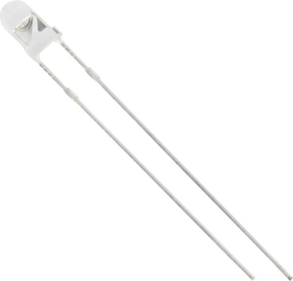 Tru Components 1577307 difuzna LED crvena okrugla 3 mm 4000 mcd 40 20 mA