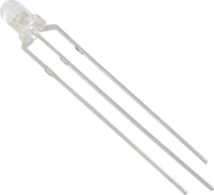 Tru Components 1577308 difuzna LED zuta, zelena okrugla 3 mm 2200 mcd, 2650 mcd 35 20 mA