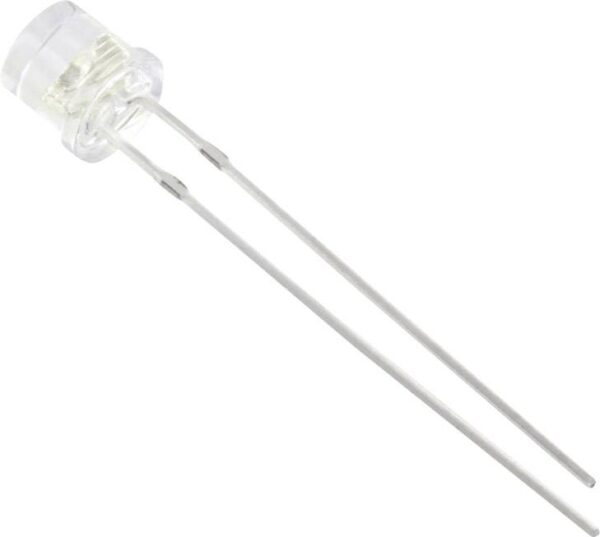Tru Components 1577324 difuzna LED bela cilindricna 5 mm 600 mcd 90 20 mA