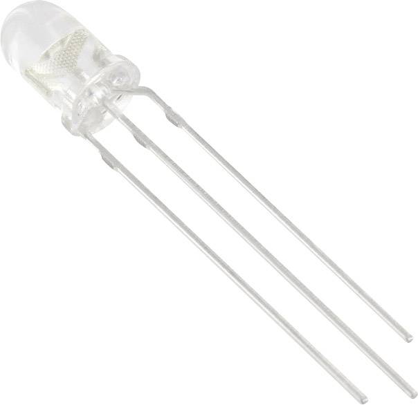 Tru Components 1577346 difuzna LED crvena, zelena okrugla 5 mm 2200 mcd, 2650 mcd 35 20 mA