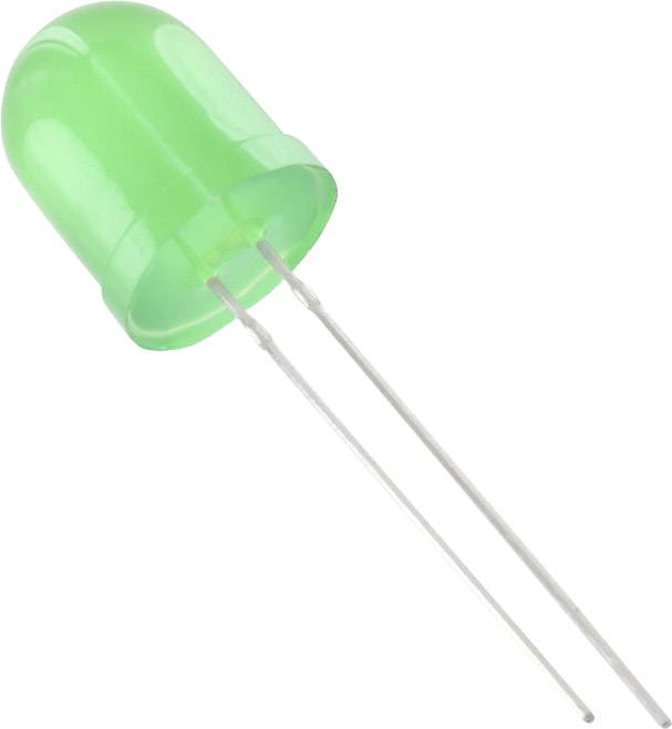 Tru Components 1577363 difuzna LED zelena okrugla 10 mm 1750 mcd 50 20 mA