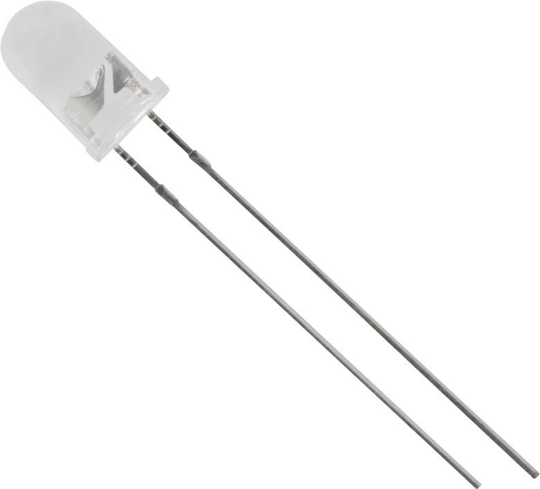 Tru Components 1577383 difuzna LED zuta okrugla 5 mm 1750 mcd 20 , 25 20 mA