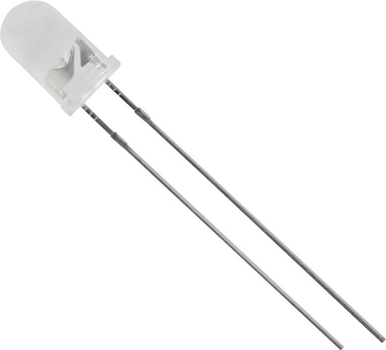 Tru Components 1577387 difuzna LED zuta okrugla 5 mm 600 mcd 40 20 mA