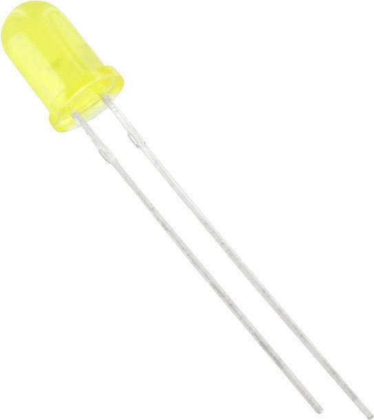 Tru Components 1577388 difuzna LED zuta okrugla 5 mm 275 mcd 50 20 mA