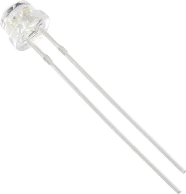 Tru Components 1577390 difuzna LED crvena ravna ivica 5 mm 625 mcd 120 20 mA