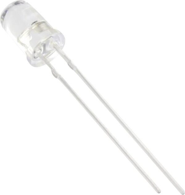 Tru Components 1577402 difuzna LED plava okrugla 5 mm 3500 mcd 20 mA
