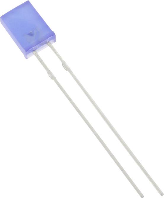 Tru Components 1577444 difuzna LED plava pravougaona 2 * 5 mm 125 mcd 120 20 mA