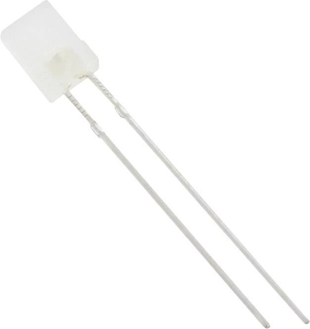Tru Components 1577446 difuzna LED bela pravougaona 2*5 mm 1250 mcd 120 20 mA