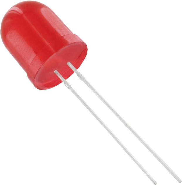 Tru Components 1577511 difuzna LED crvena okrugla 10 mm 900 mcd 50 20 mA