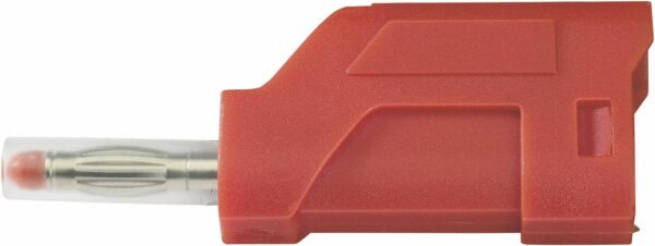 Ravan konektor, pravi konektor, precnik kontakta: 4 mm, crvena Tru Components TC-R8-104 R