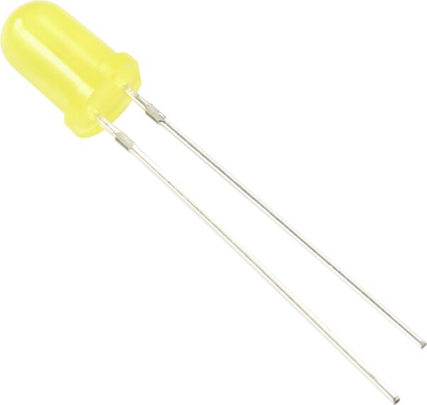 Tru Components difuzna LED zuta okrugla 5 mm 100 mcd 60 20 mA
