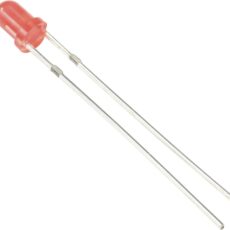 Tru Components difuzna LED crvena okrugla 3 mm 100 mcd 60 20 mA