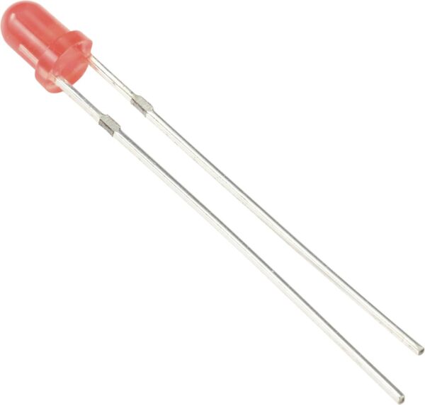 Tru Components difuzna LED crvena okrugla 3 mm 100 mcd 60 20 mA