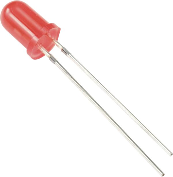 Tru Components difuzna LED crvena okrugla 5 mm 100 mcd 60 20 mA
