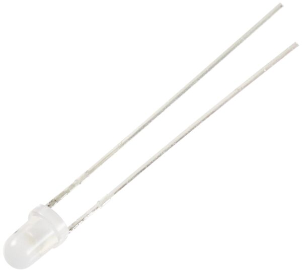 Tru Components difuzna LED toplo bela okrugla 3 mm 1120 mcd 30 12 mA 5 V