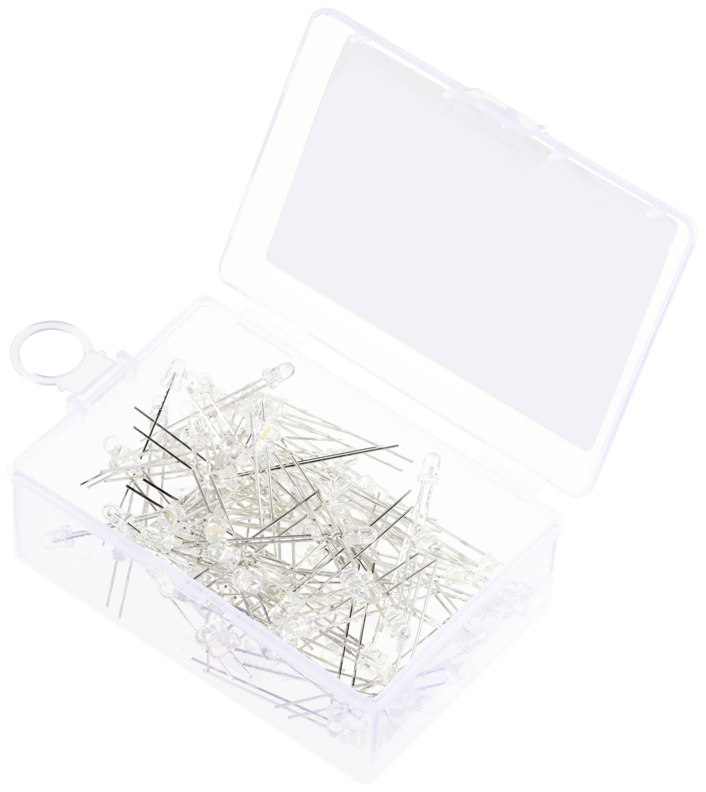 Tru Components difuzna LED toplo bela okrugla 3 mm 14400 mcd 30 20 mA 2,7 V, 3,4 V