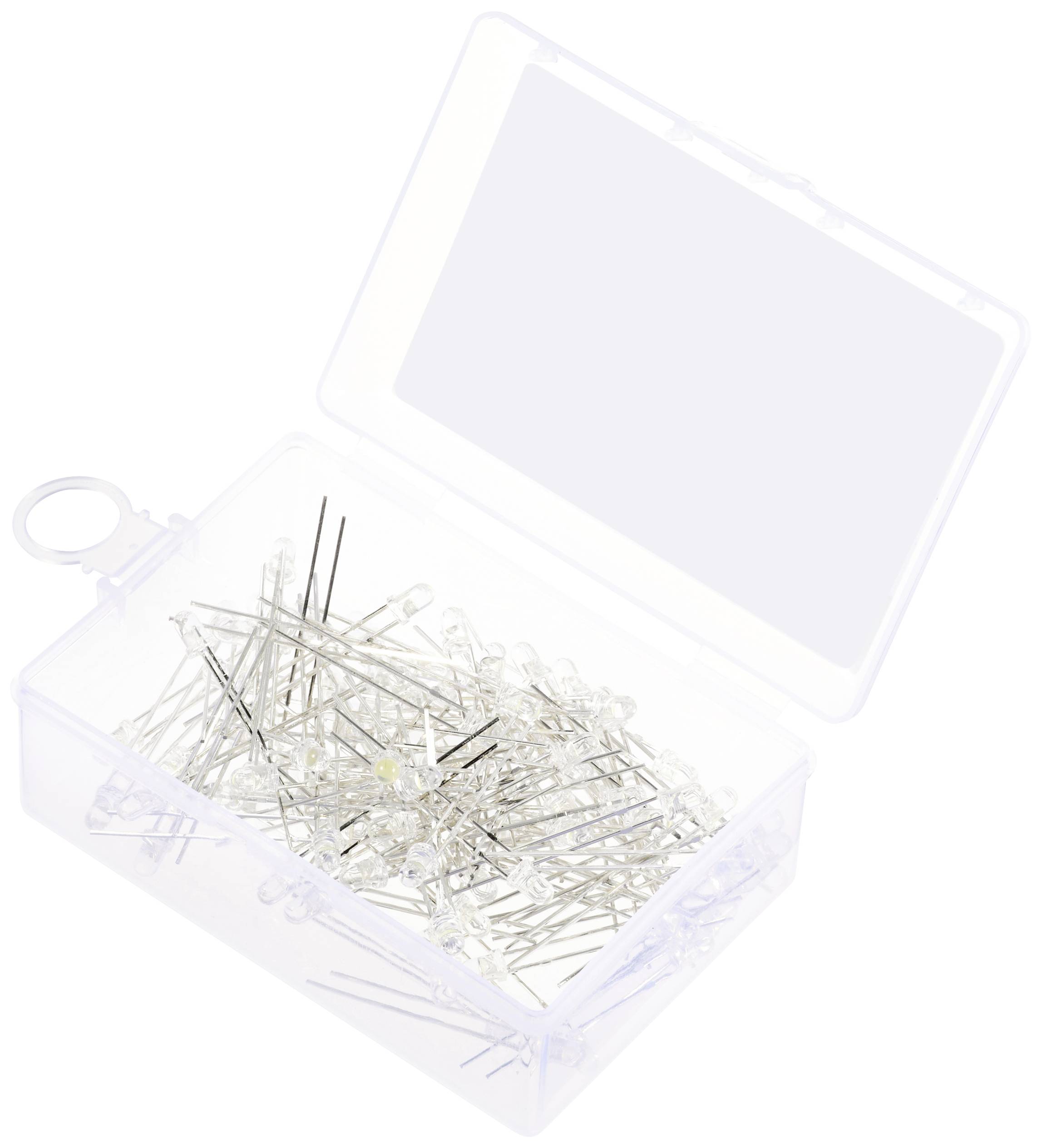 Tru Components difuzna LED cisto bela okrugla 3 mm 14400 mcd 30 20 mA 2,7 V, 3,4 V