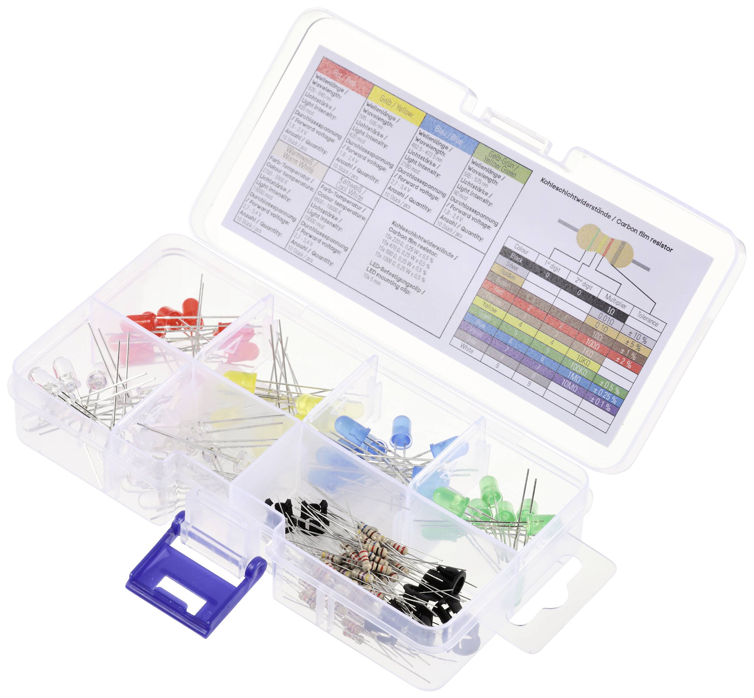 Tru Components difuzna LED crvena, zuta, plava, zuto-zelena, toplo bela, hladno bela okrugla 5 mm 90 mcd, 420 mcd, 2180 mcd, 19000 mcd 30 20 mA 1,8 V, 2,4 V, 3,4 V,
