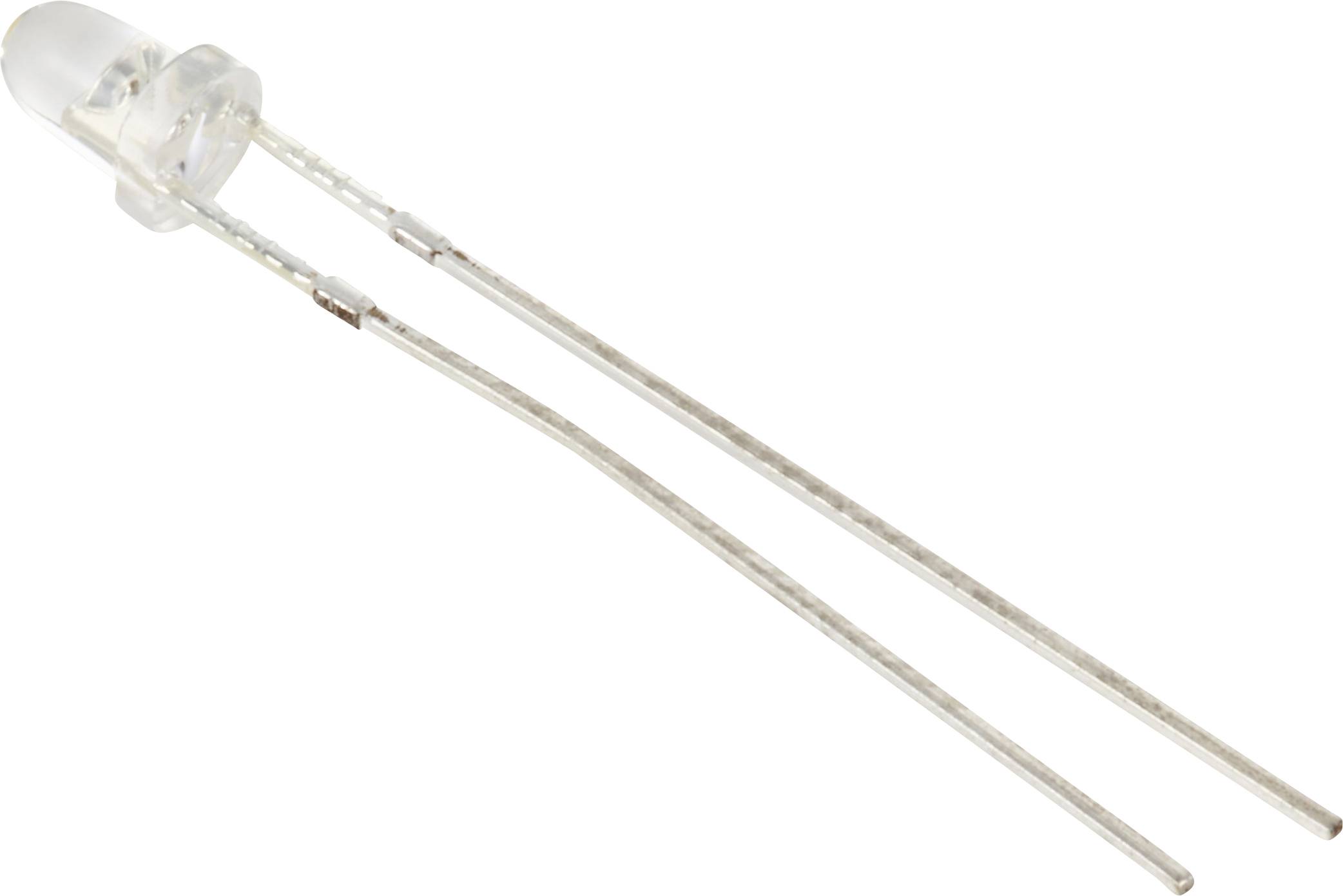 Tru Components difuzna LED toplo bela poluokrugla 3 mm 70000 mcd 15