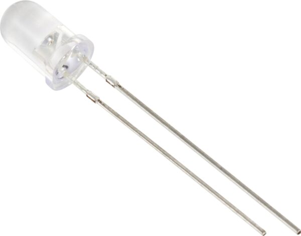 Tru Components difuzna LED hladno bela okrugla 5 mm 70000 mcd 15