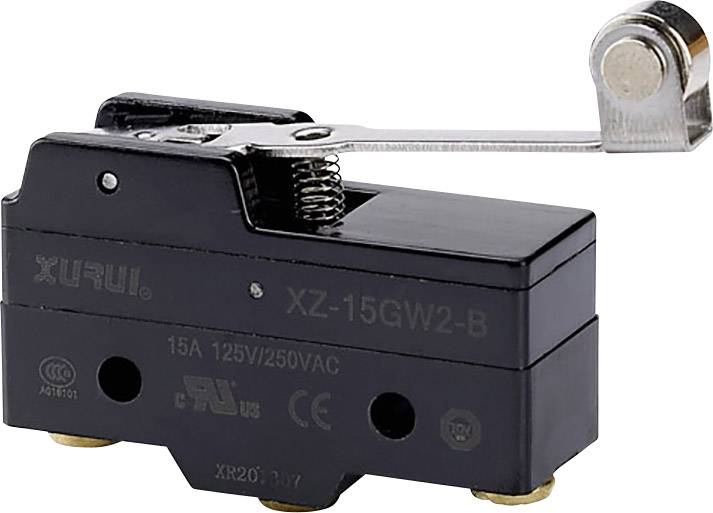Mikro prekidac 250 V/AC 15 A 1 * ukljuceno/(ukljuceno) * dugme Z-15GV2-B