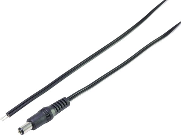 Tru Components TC-6649308 niskonaponski prikljucni kabl niskonaponski muski konektor - slobodni kraj 5,50 2,10 mm 1,20 m