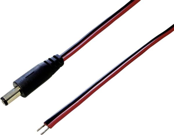 Niskonaponski prikljucni kabl, niskonaponski utikac - otvoreni kraj kabla 5,50 mm 2,10 mm Tru Components 0,30 m