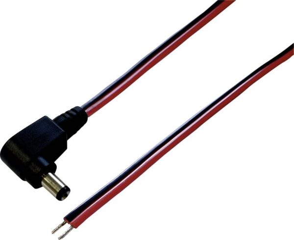 Tru Components TC-2511226 niskonaponski prikljucni kabl niskonaponski muski konektor - slobodni kraj 5,50 mm 2,10 mm 1,00 m