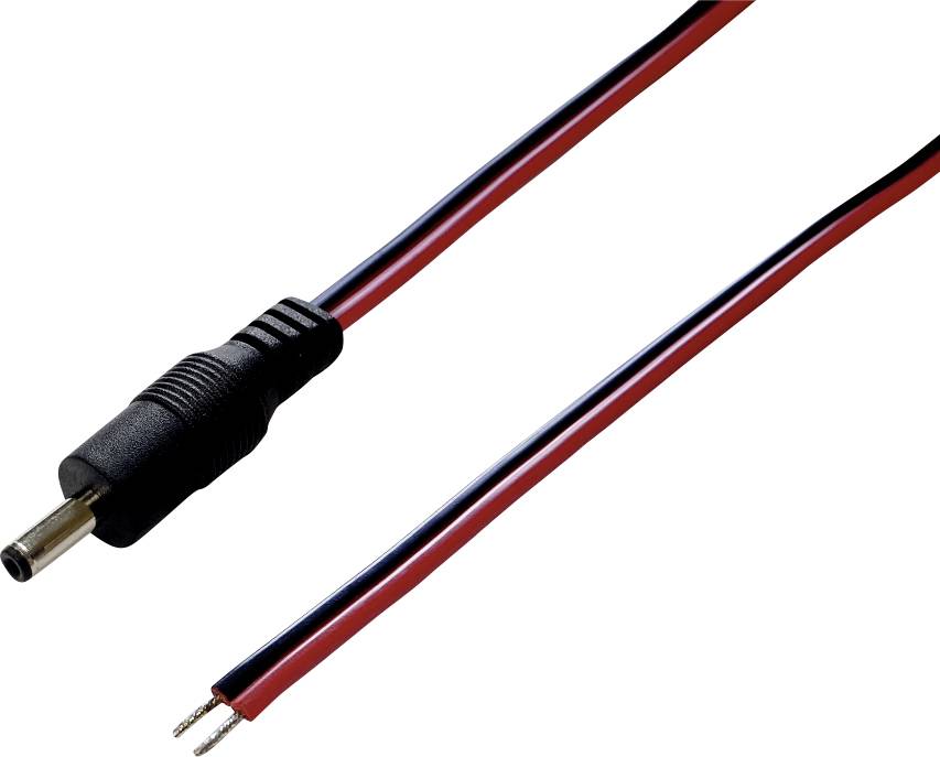 Tru Components TC-2511249 niskonaponski prikljucni kabl niskonaponski muski konektor - slobodni kraj 3,50 mm 1,10 mm 1,00 m