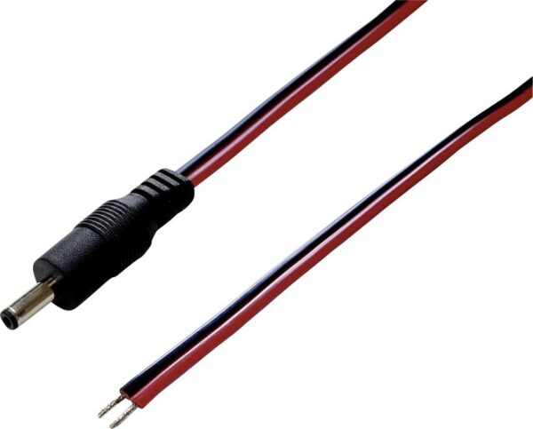 Tru Components TC-2511259 niskonaponski prikljucni kabl niskonaponski muski konektor - slobodni kraj 4 mm 1,70 mm 1,00 m