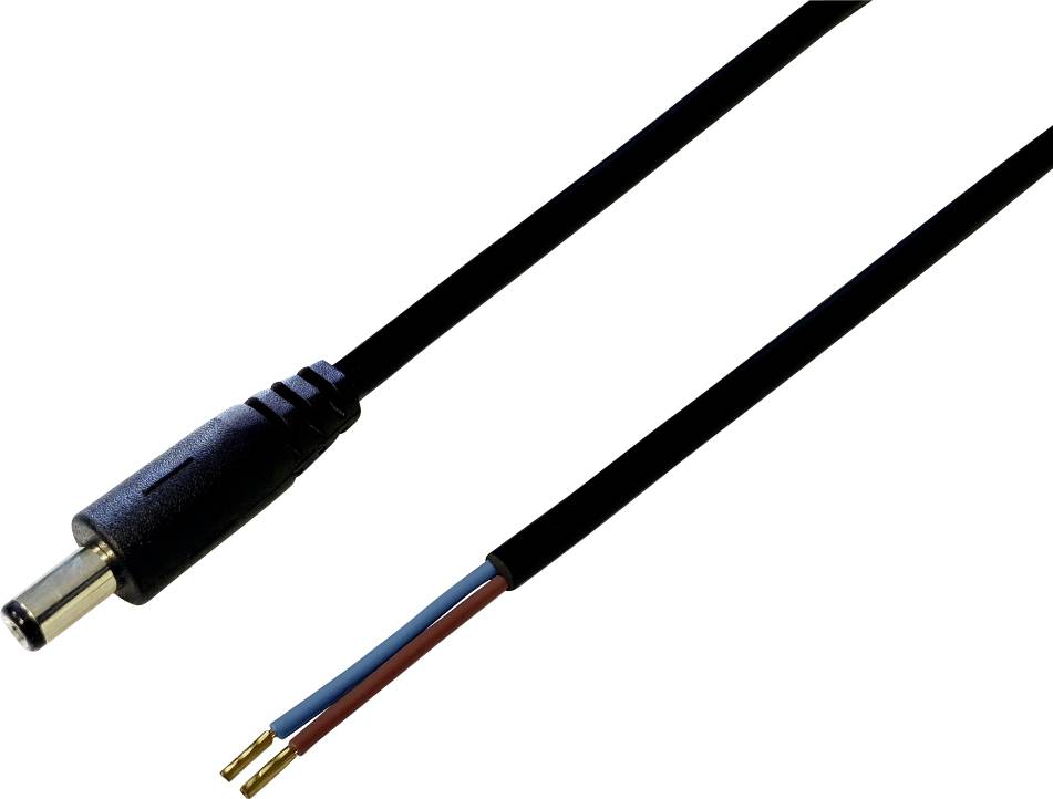 Tru Components TC-2511294 niskonaponski prikljucni kabl niskonaponski muski konektor - slobodni kraj 5,50 mm 2,10 mm 30,00 cm
