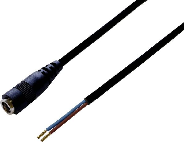 Tru Components TC-2511308 niskonaponski prikljucni kabl niskonaponski zenski konektor - slobodni kraj 5,50 mm 2,50 mm 1,00 m