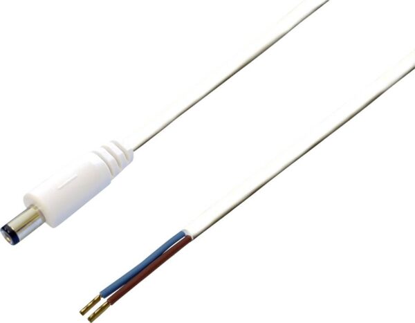 Tru Components TC-2511317 niskonaponski prikljucni kabl niskonaponski muski konektor - slobodni kraj 5,50 mm 2,50 mm 0,50 m