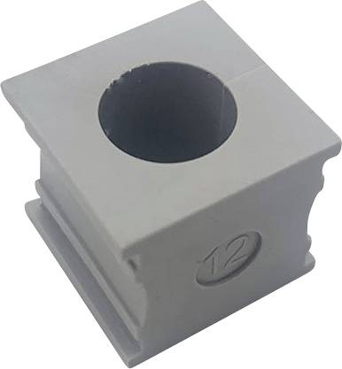 Tru Components ELT 12 kablovska uvodnica urezana Stezaljka fi (maks.) 13 mm elastomer siva