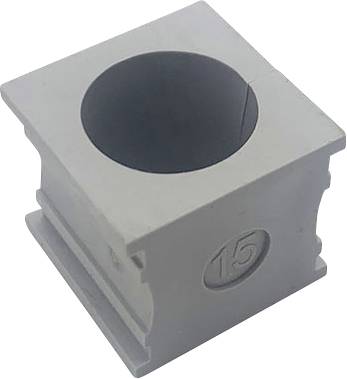 Tru Components ELT 15 kablovska uvodnica urezana Stezaljka fi (maks.) 16 mm elastomer siva